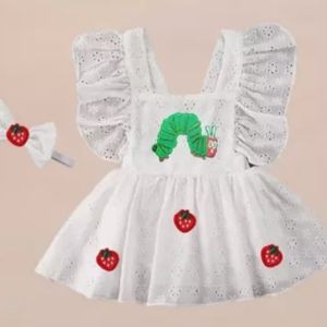 The Very Hungry Caterpillar Birthday Romper Dress Clothes Outfit Girl Headband